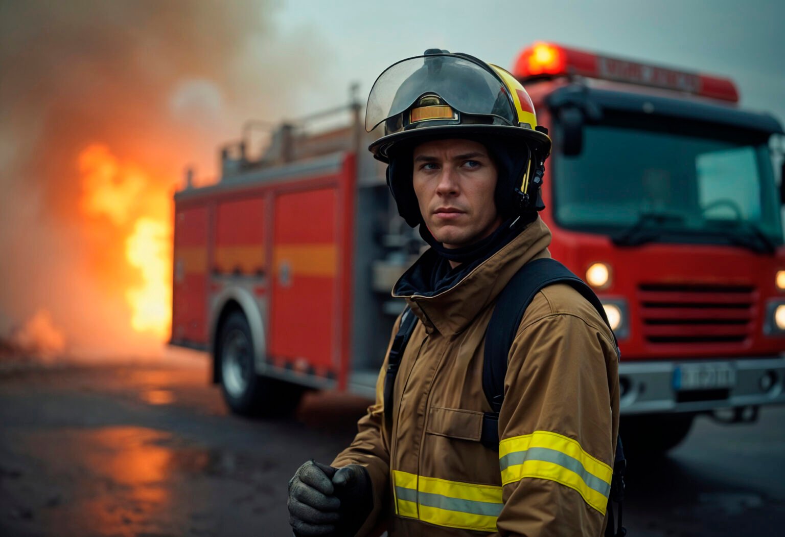 Fire Safety Awareness 1 person doing their firefighter job